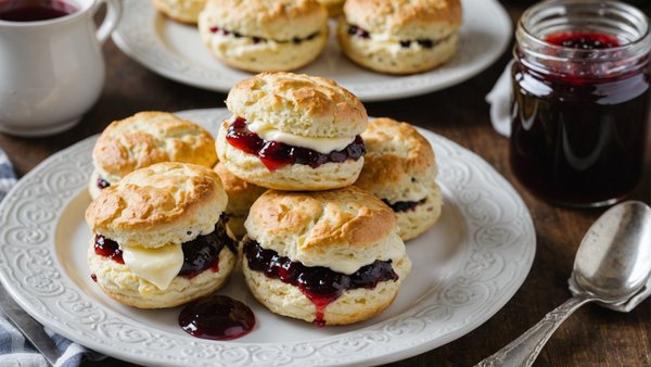 Unveiling the Perfect Recipe: How to Make Light and Fluffy English Scones with Clotted Cream and Jam!